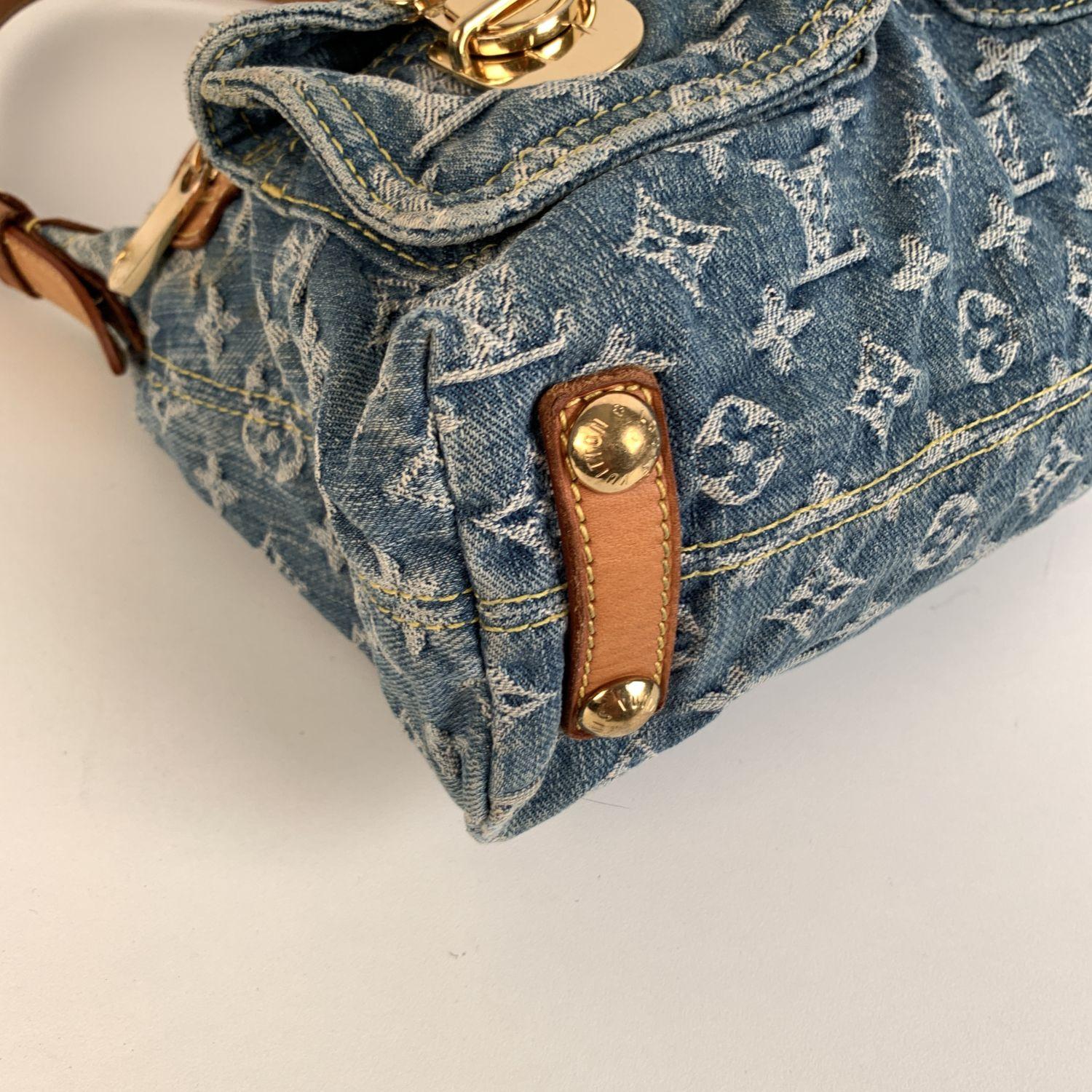Louis Vuitton Blue Monogram Denim Baggy PM Shoulder Bag 3