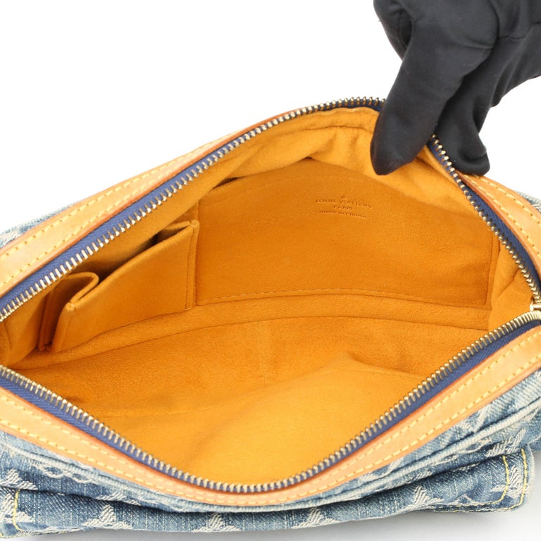 Louis Vuitton Bum Bag Waist Pouch SR1047 Blue Monogram Denim M95347 38835 
