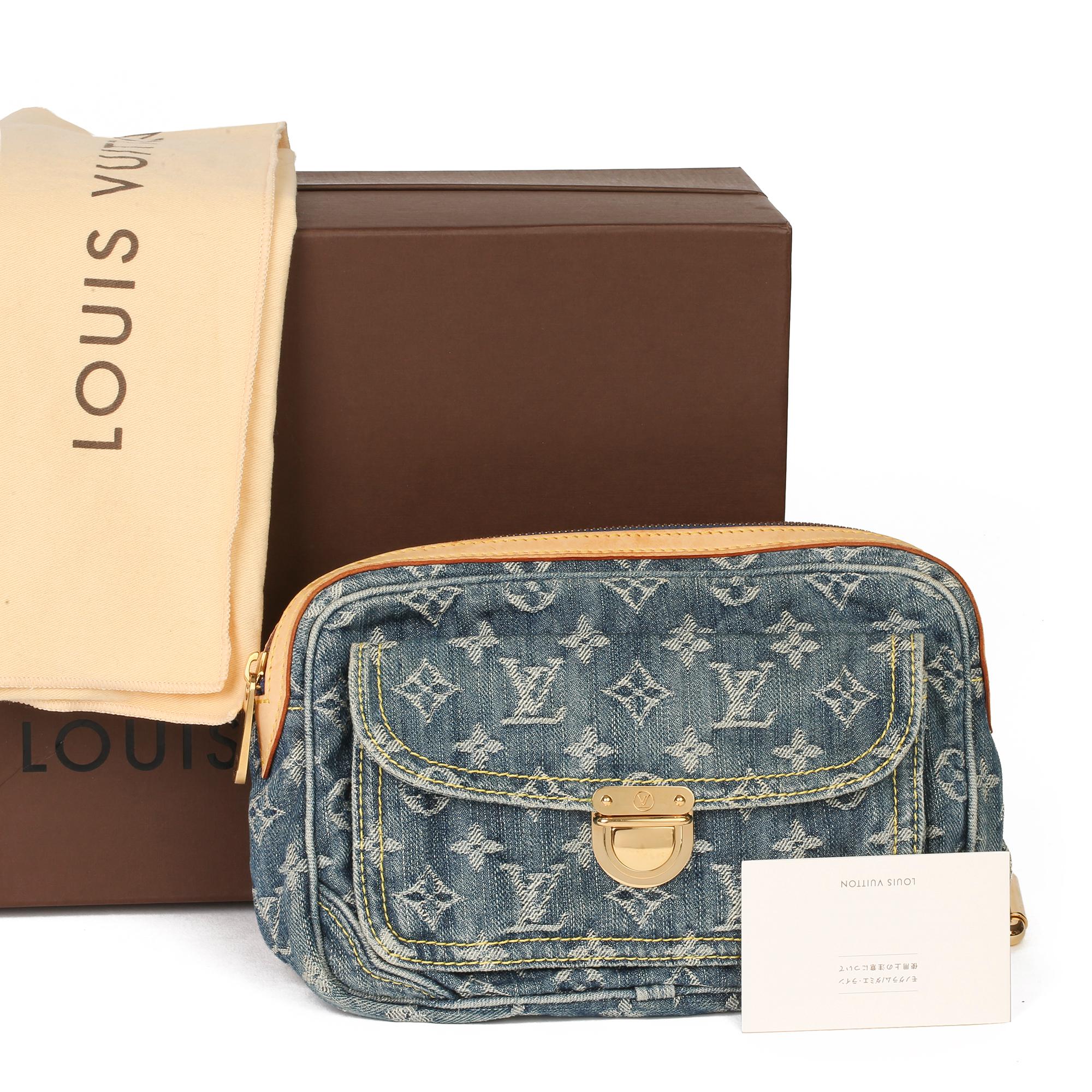 Louis Vuitton Blue Monogram Denim Bum Bag  For Sale 3