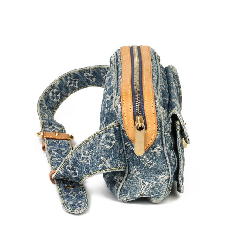 Louis Vuitton monogram stonewashed denim blue bum bag Body Bags Waist Bags  used