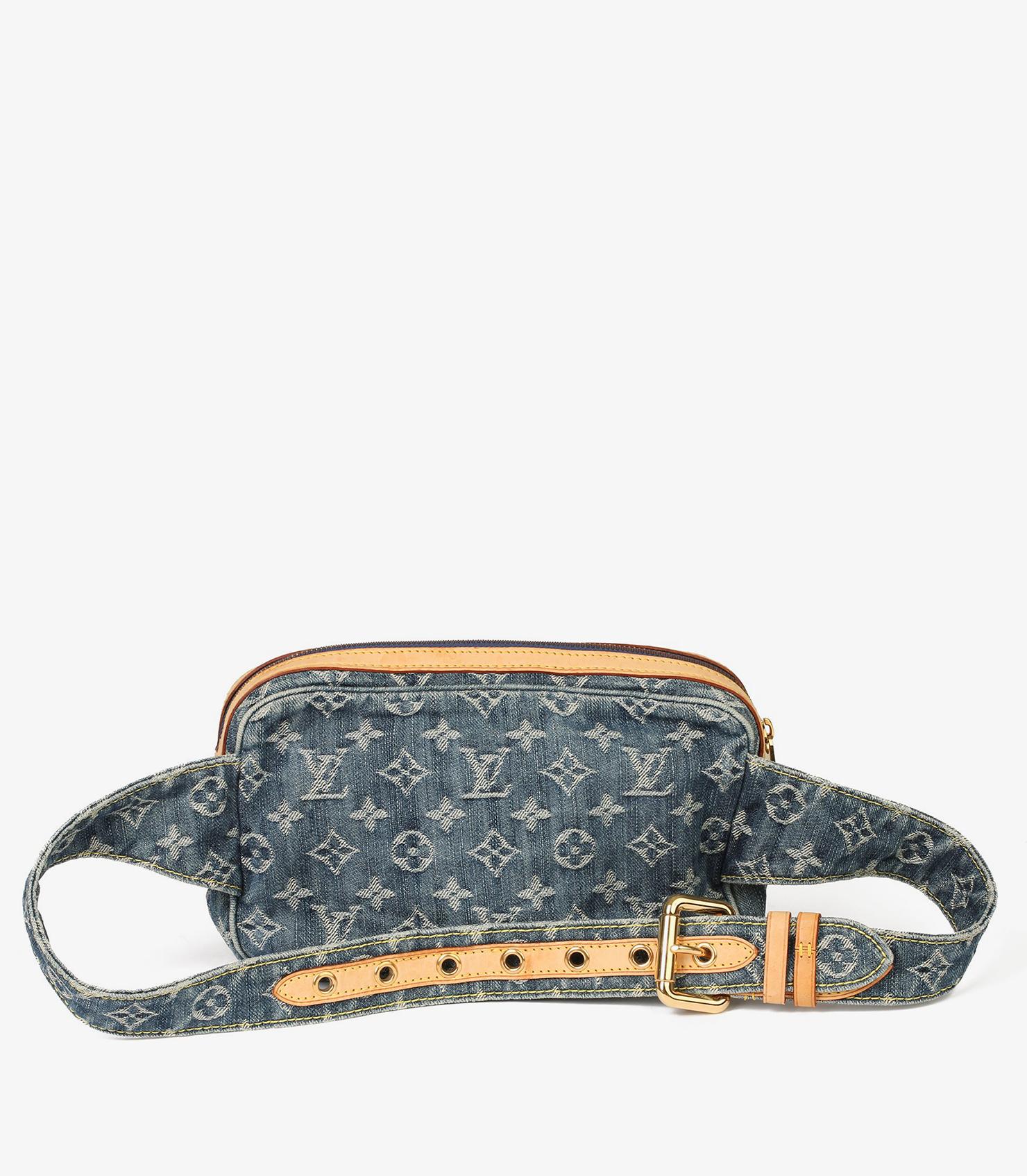 Women's or Men's Louis Vuitton Blue Monogram Denim Bum Bag