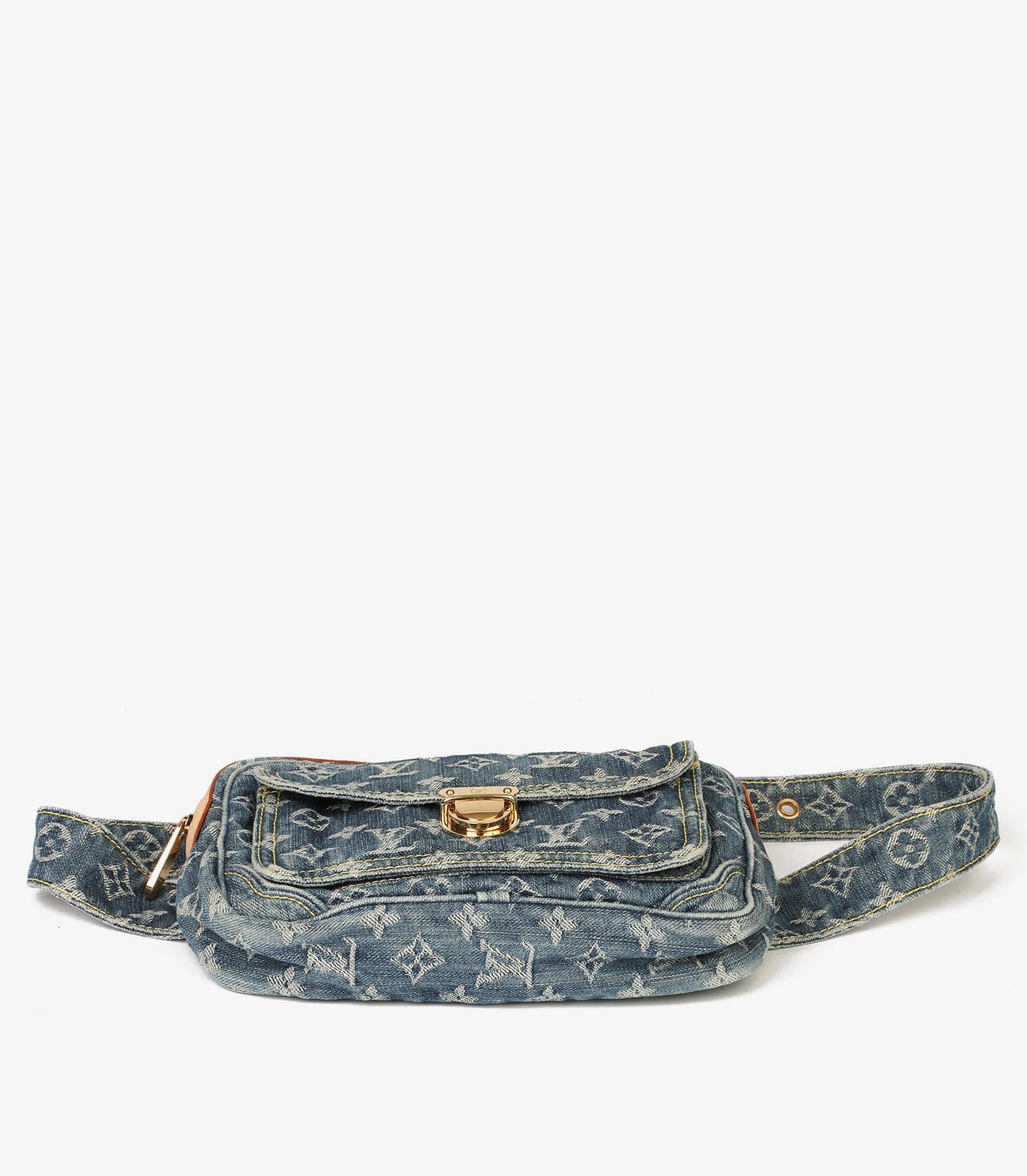 Louis Vuitton Blue Monogram Denim Bum Bag 1