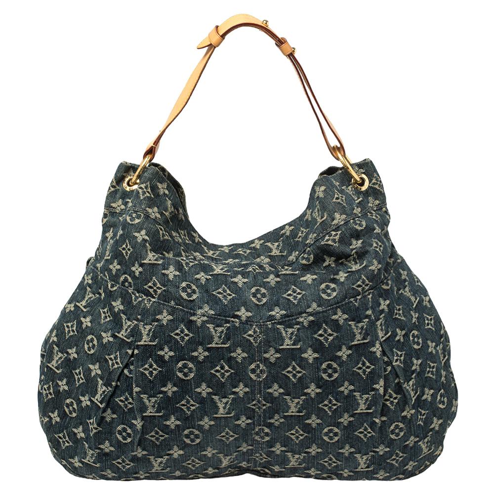 Louis Vuitton Monogram Denim Baggy GM, Luxury, Bags & Wallets on