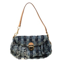 Louis Vuitton Monogram Denim Mini Pleaty Raye - Blue Shoulder Bags, Handbags  - LOU789366