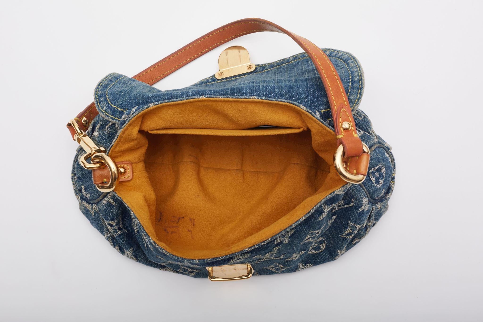 Louis Vuitton Blue Monogram Denim Mini Pleaty Bag 5