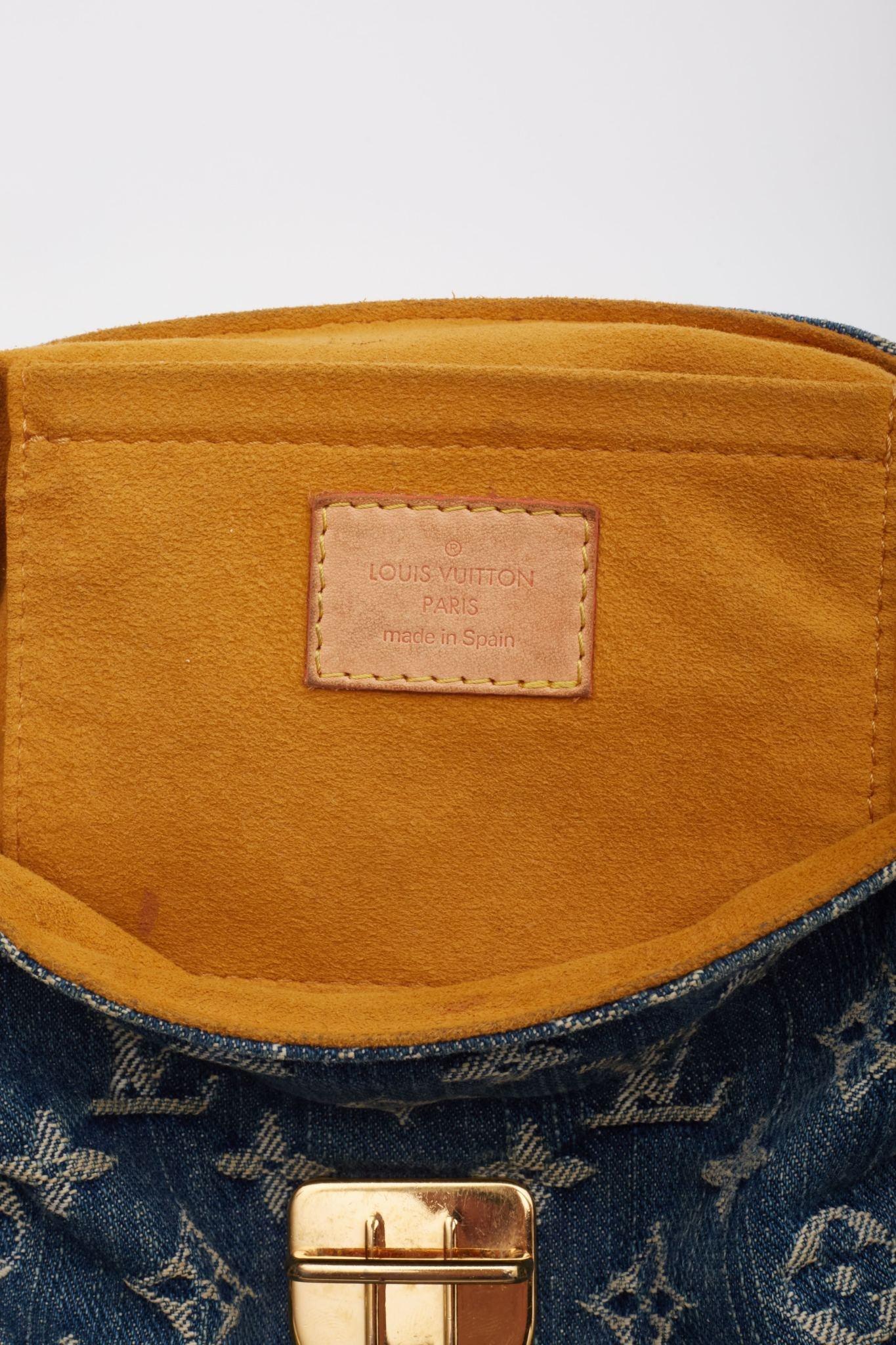 Louis Vuitton Blue Monogram Denim Mini Pleaty Bag 6