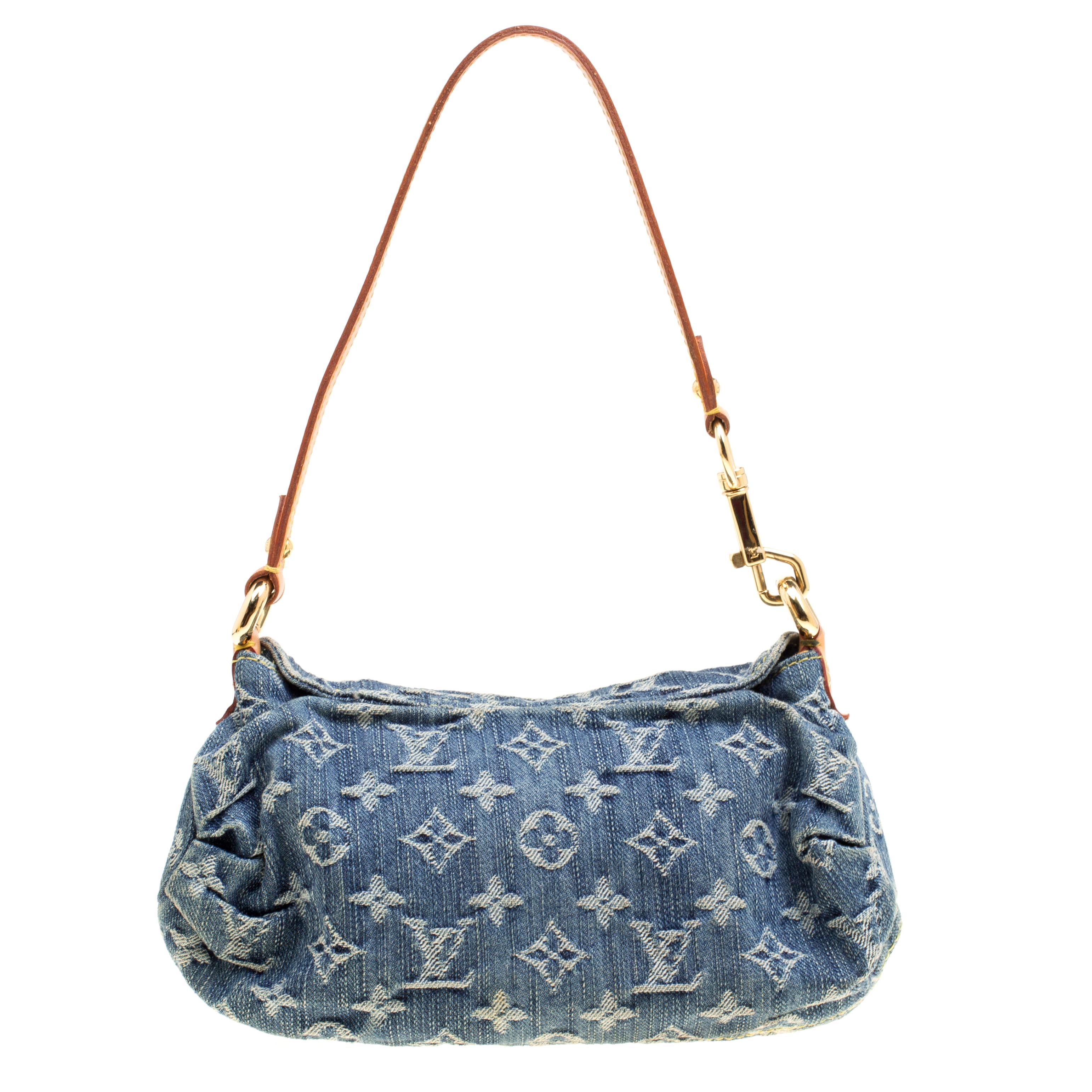 louis vuitton denim mini pleaty bag