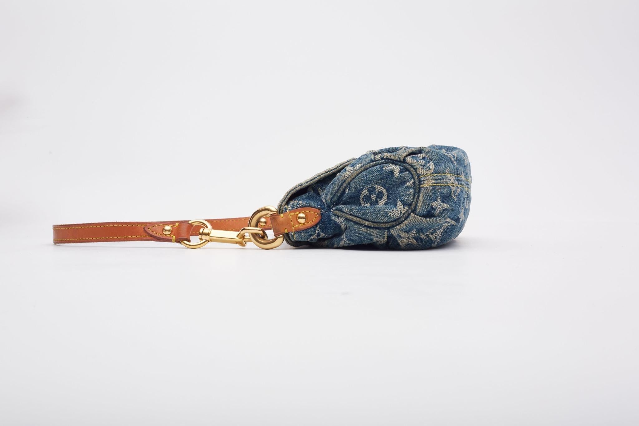 Louis Vuitton Blue Monogram Denim Mini Pleaty Bag 1