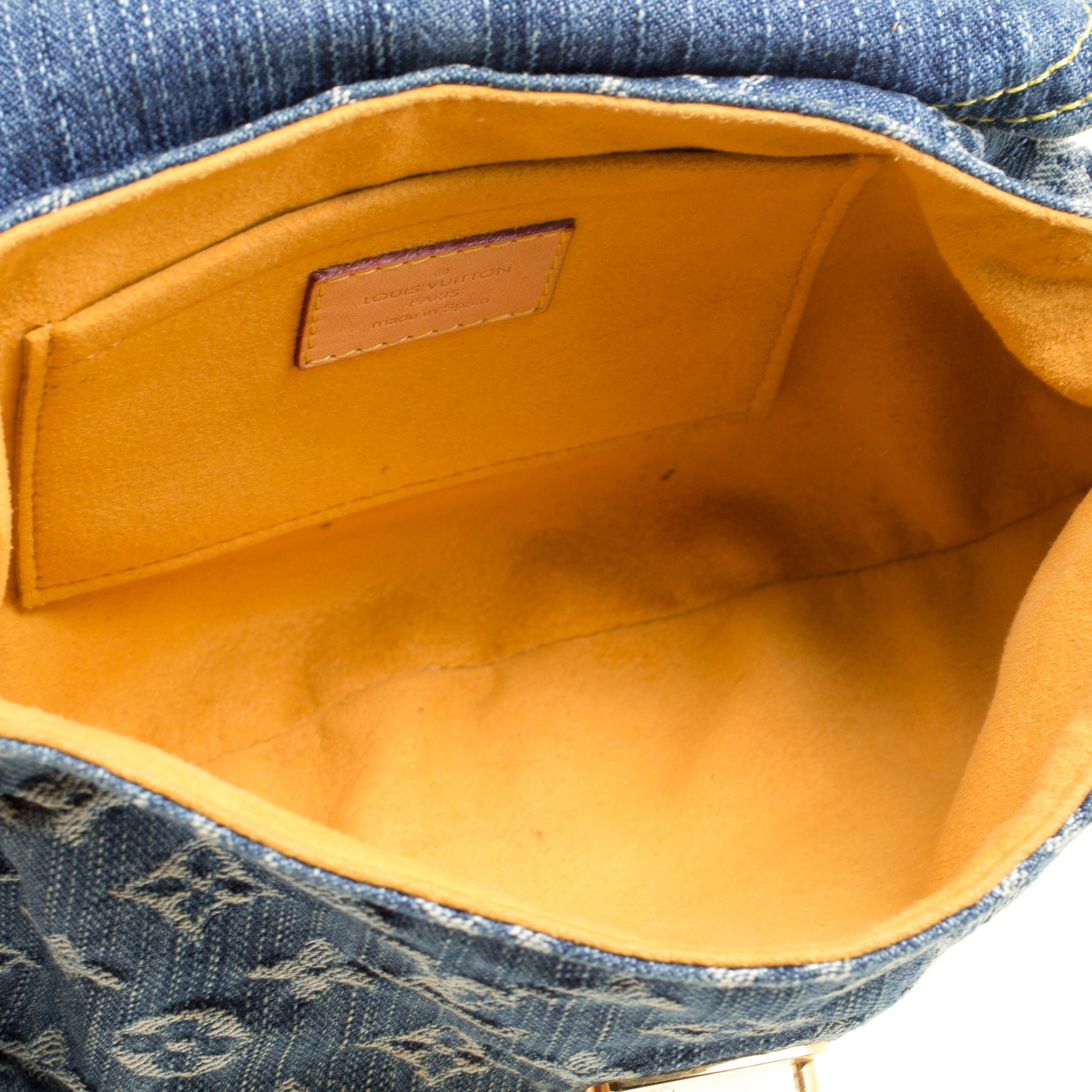 Louis Vuitton Blue Monogram Denim Mini Pleaty Bag 1