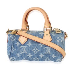 Louis Vuitton Blue Monogram Denim Nano Speedy