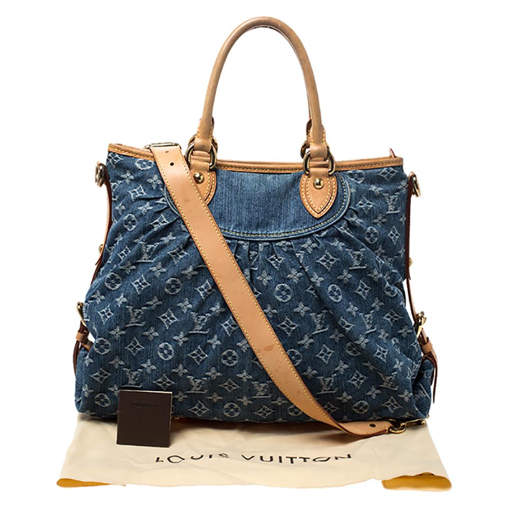 Monogram Denim Neo Cabby GM Bag 