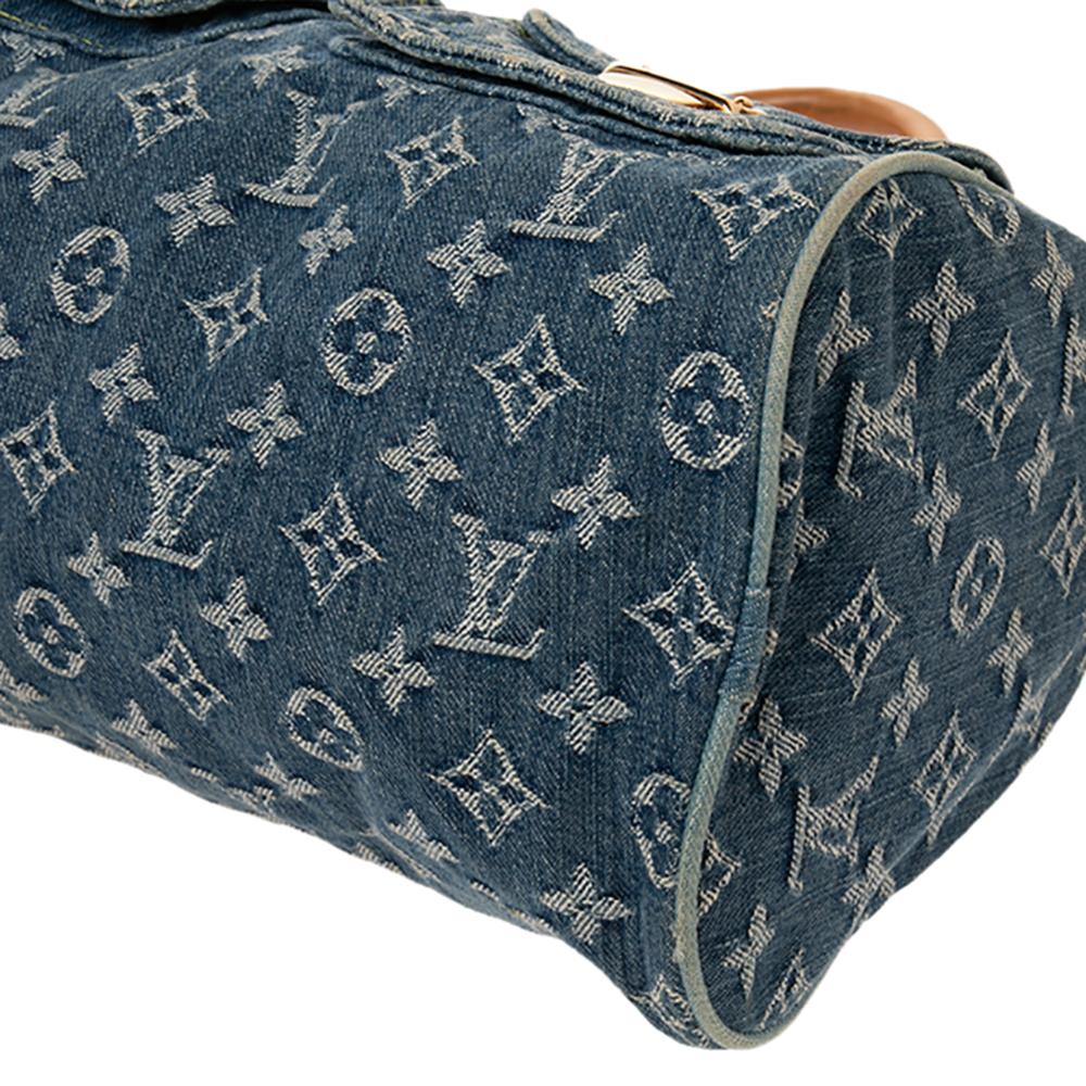 Louis Vuitton Blue Monogram Denim Neo Speedy Bag 4