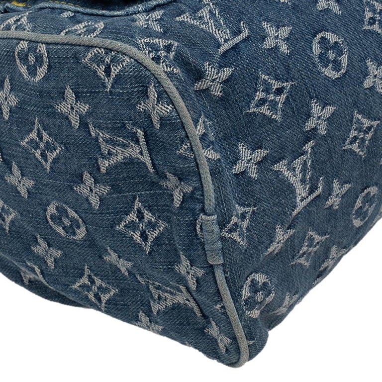 LOUIS VUITTON LV Neo Speedy Monogram Denim Handbag M95019 #BS222 S