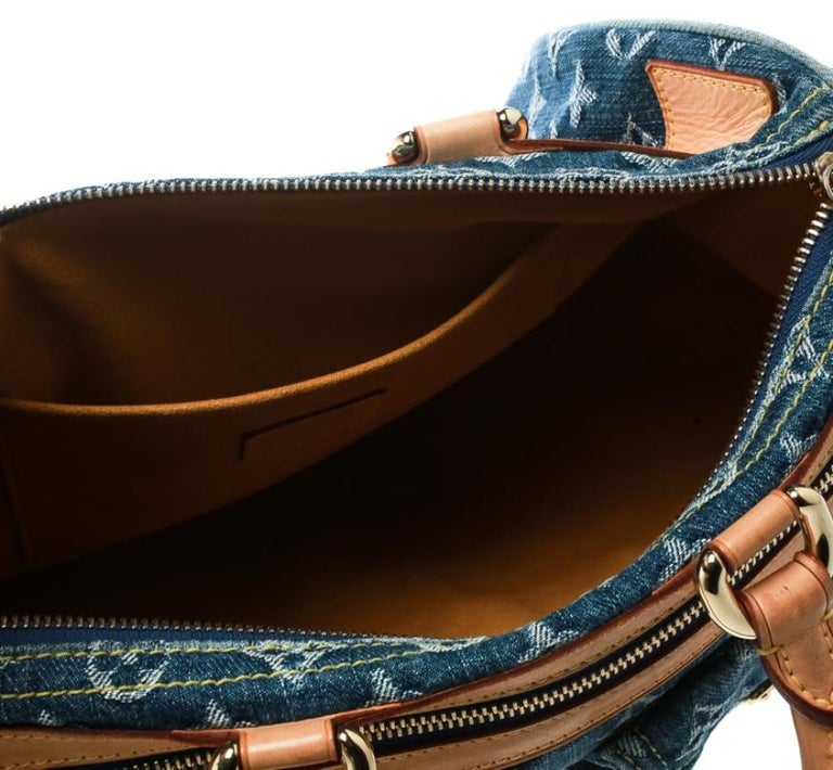 Louis Vuitton Vintage Monogram Denim Neo Speedy - Blue Handle Bags,  Handbags - LOU804804