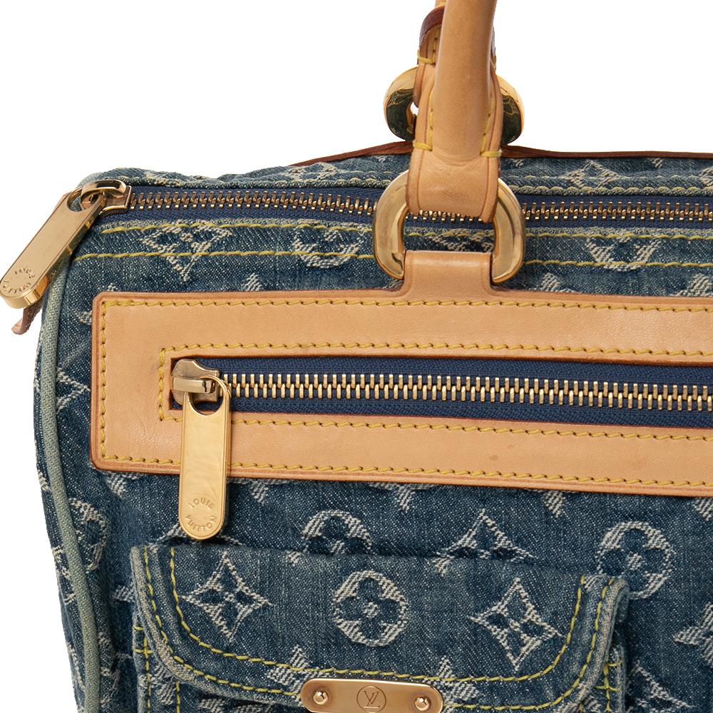 Louis Vuitton Blue Monogram Denim Neo Speedy Bag 5