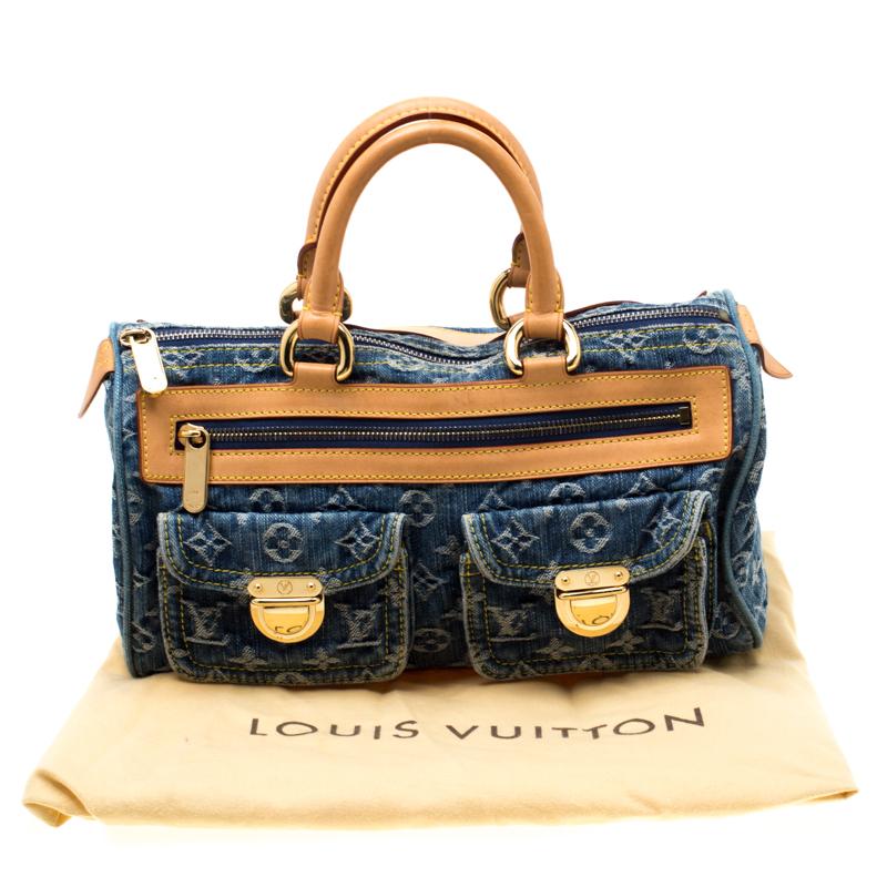 Louis Vuitton Blue Monogram Denim Neo Speedy Bag 4