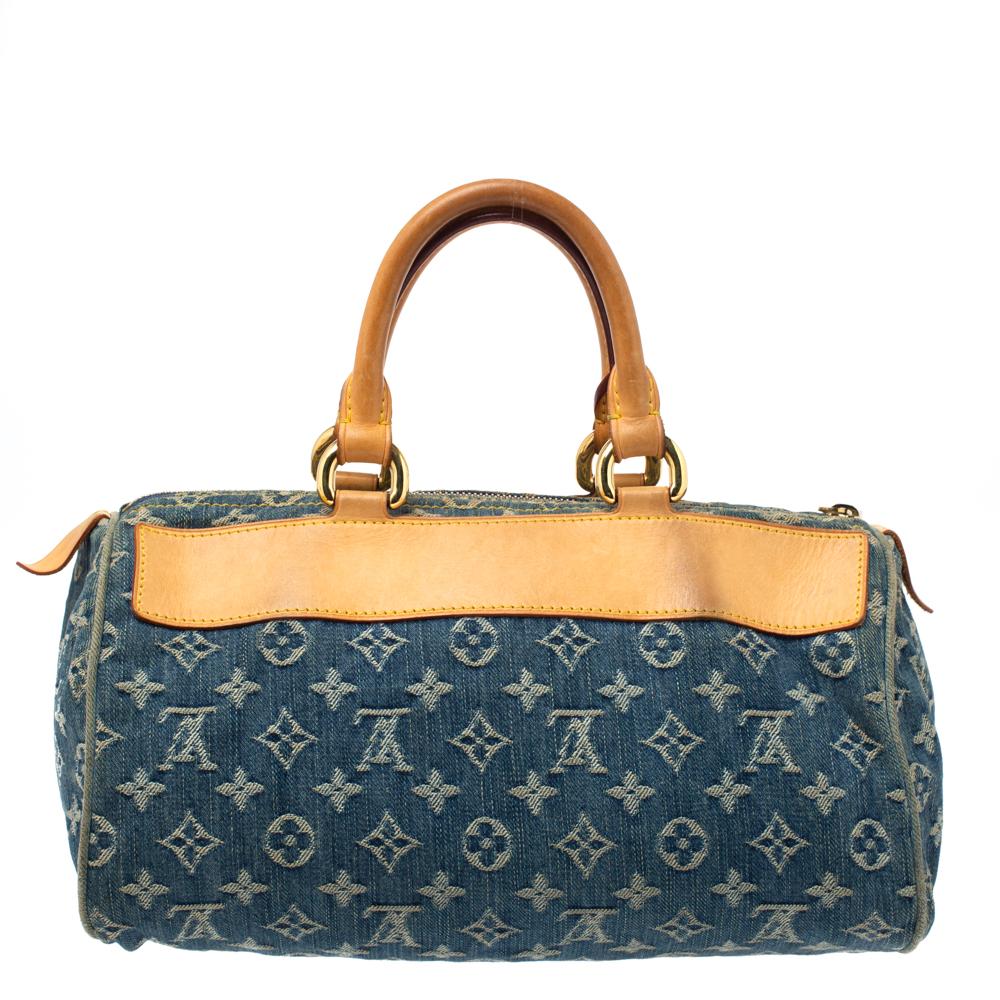 Titled as one of the greatest handbags in the history of luxury fashion, the Speedy from Louis Vuitton was first created for everyday use as a smaller version of their famous Keepall bag. This Neo Speedy comes crafted from monogrammed denim with a