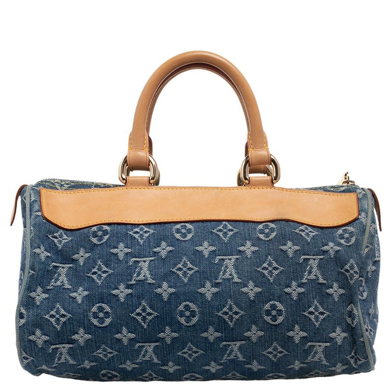 Louis Vuitton - Authenticated Néonoé Handbag - Leather Blue Plain for Women, Good Condition