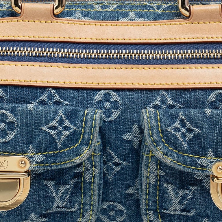 Louis Vuitton Blue Monogram Denim Neo Speedy Bag at 1stDibs  louis vuitton  bag with 2 front pockets, louis vuitton denim neo speedy bag, louis vuitton  neo denim speedy