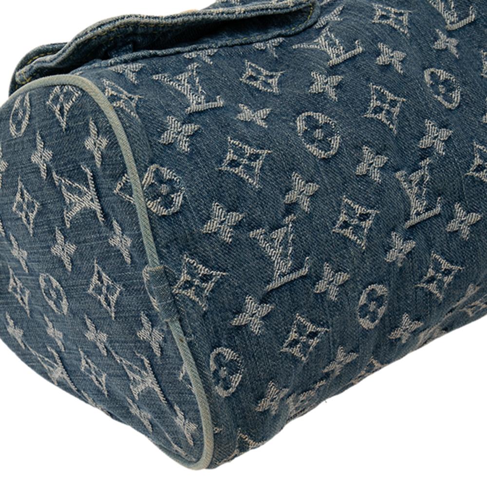 Louis Vuitton Blue Monogram Denim Neo Speedy Bag 3