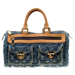 LOUIS VUITTON Vintage Monogram Denim Neo Speedy Bag - A Retro Tale