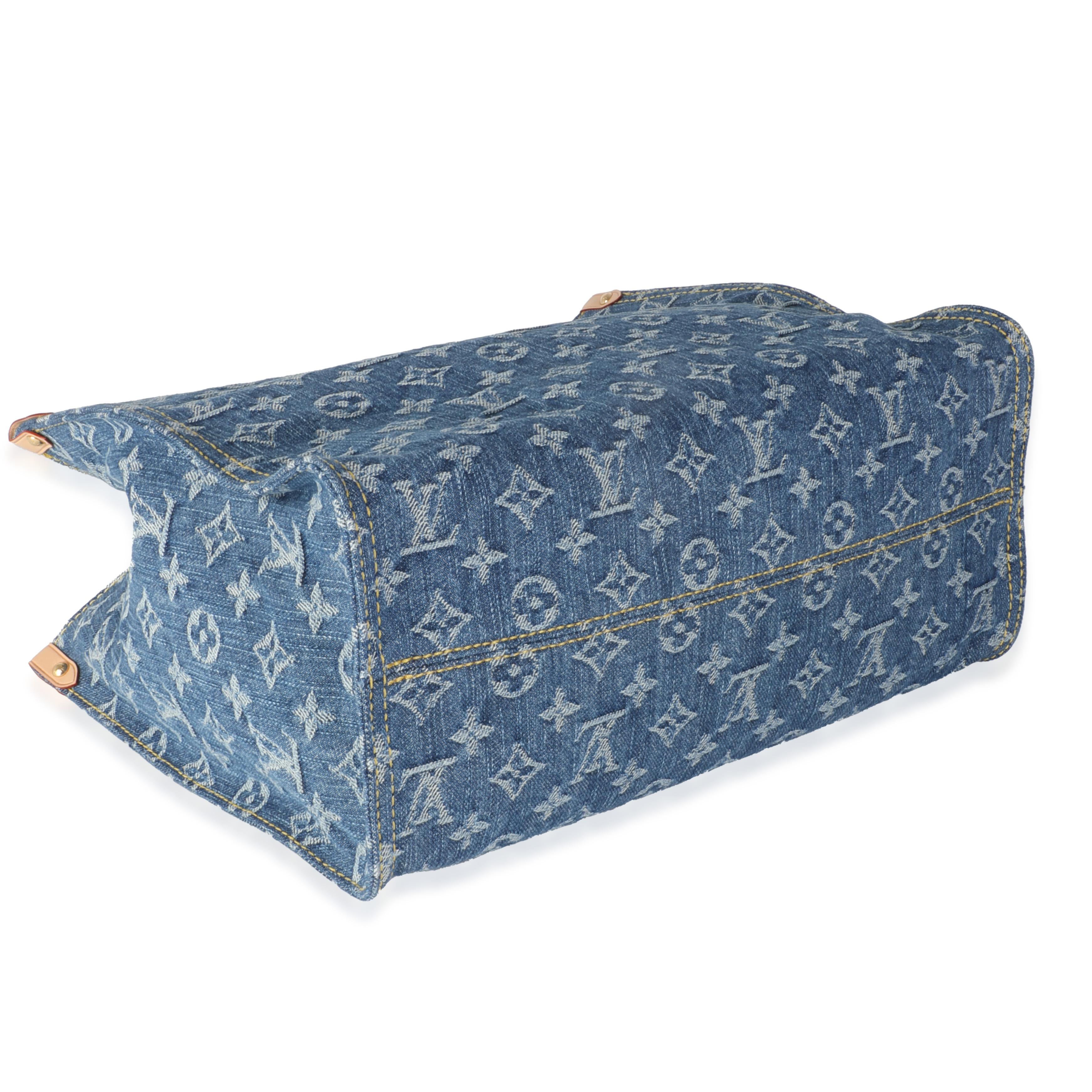 Louis Vuitton Blue Monogram Denim Onthego MM 2