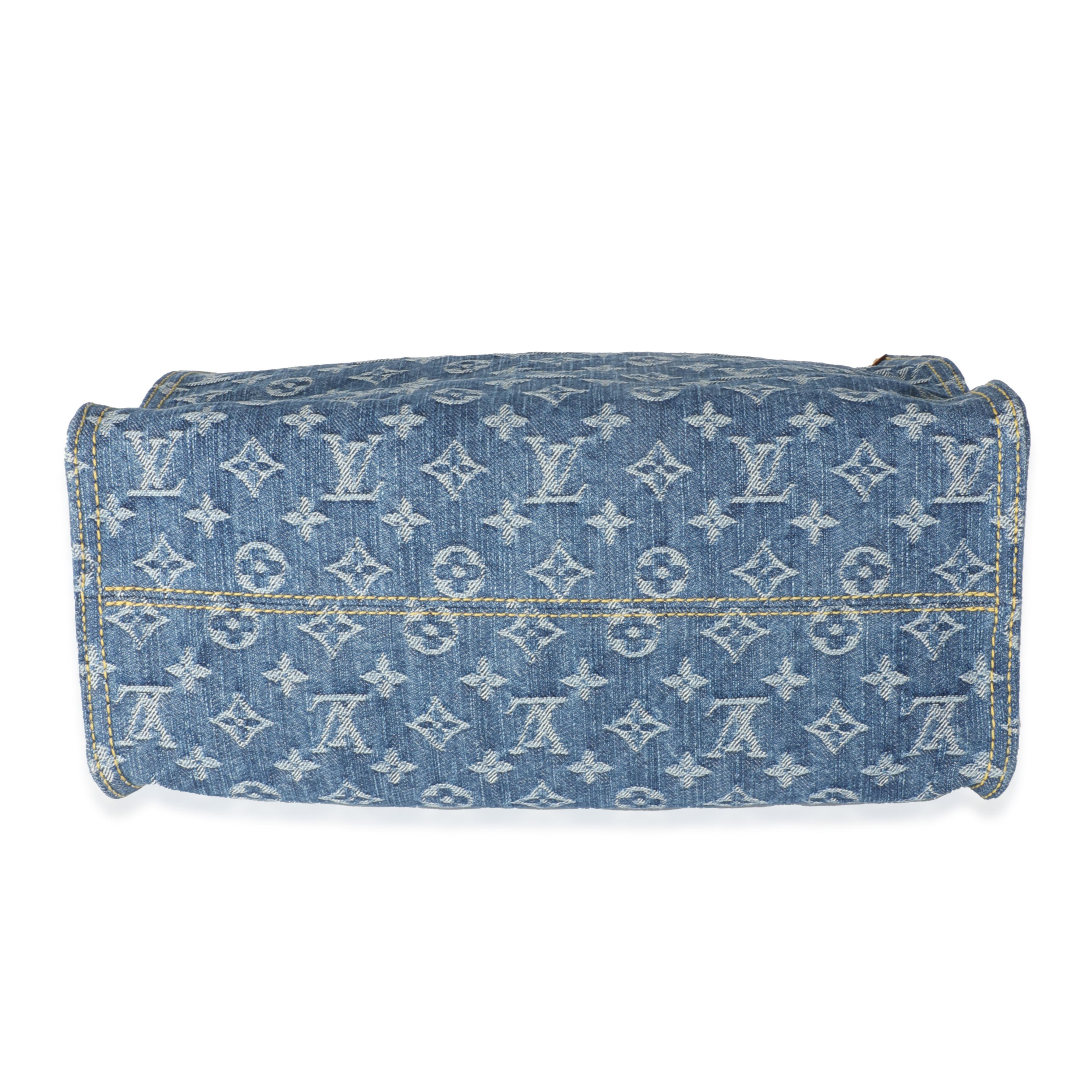 Louis Vuitton Blue Monogram Denim Onthego MM 3