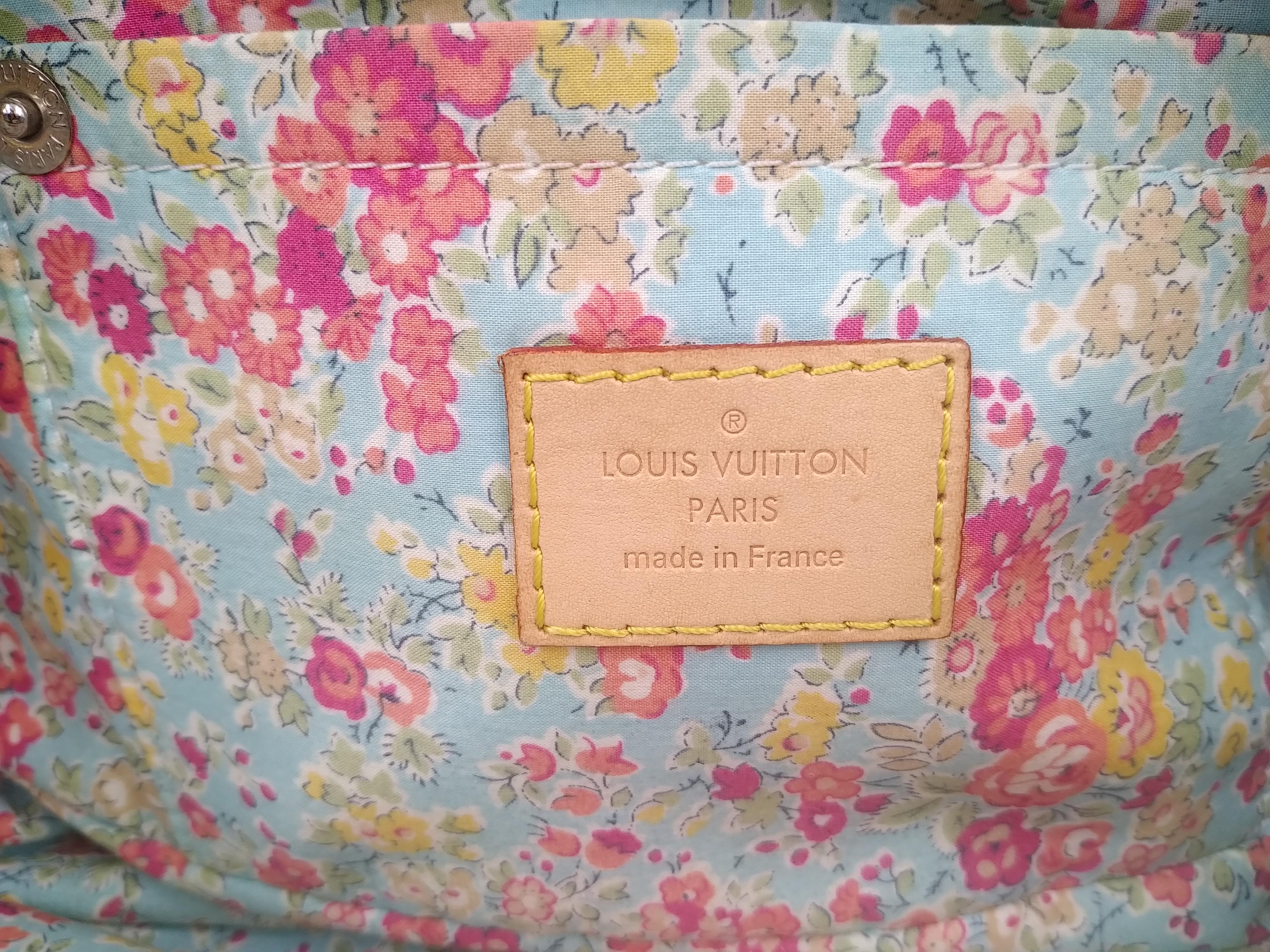 Louis Vuitton Blue Monogram Denim Patchwork Pouchy Bag 3