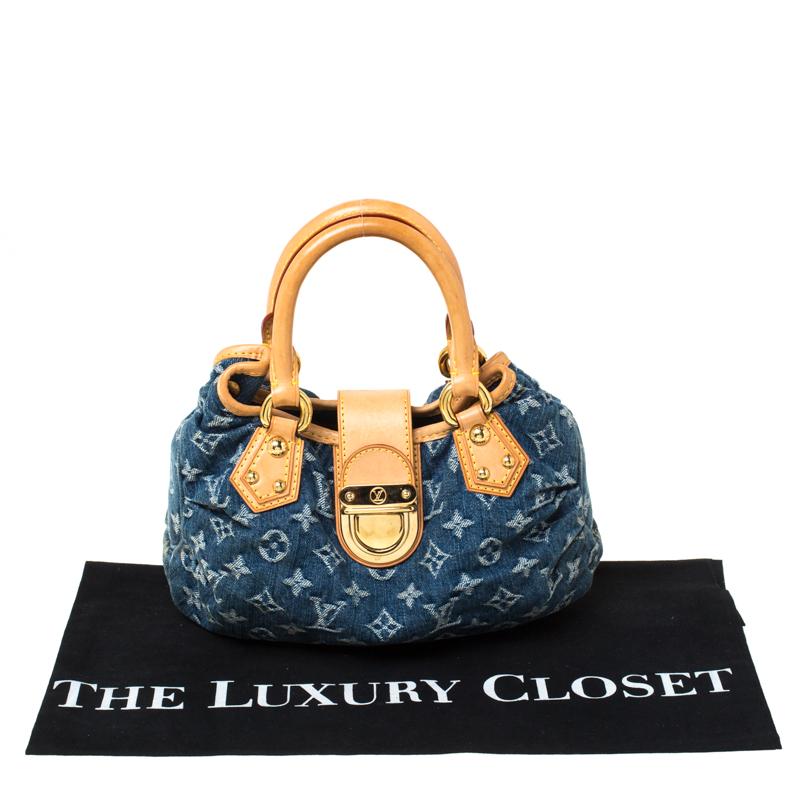 Louis Vuitton Blue Monogram Denim Pleaty Bag 6
