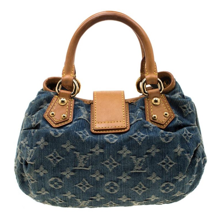 Louis Vuitton Blue Monogram Denim Pleaty Bag For Sale at 1stdibs