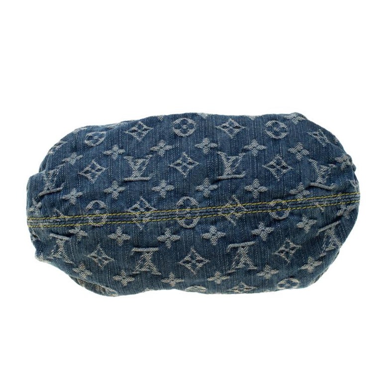 Louis Vuitton Blue Monogram Denim Pleaty Bag For Sale at 1stDibs