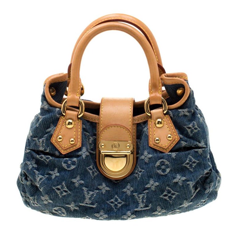 100% AUTHENTIC Louis Vuitton Monogram Denim Mini Pleaty Bag