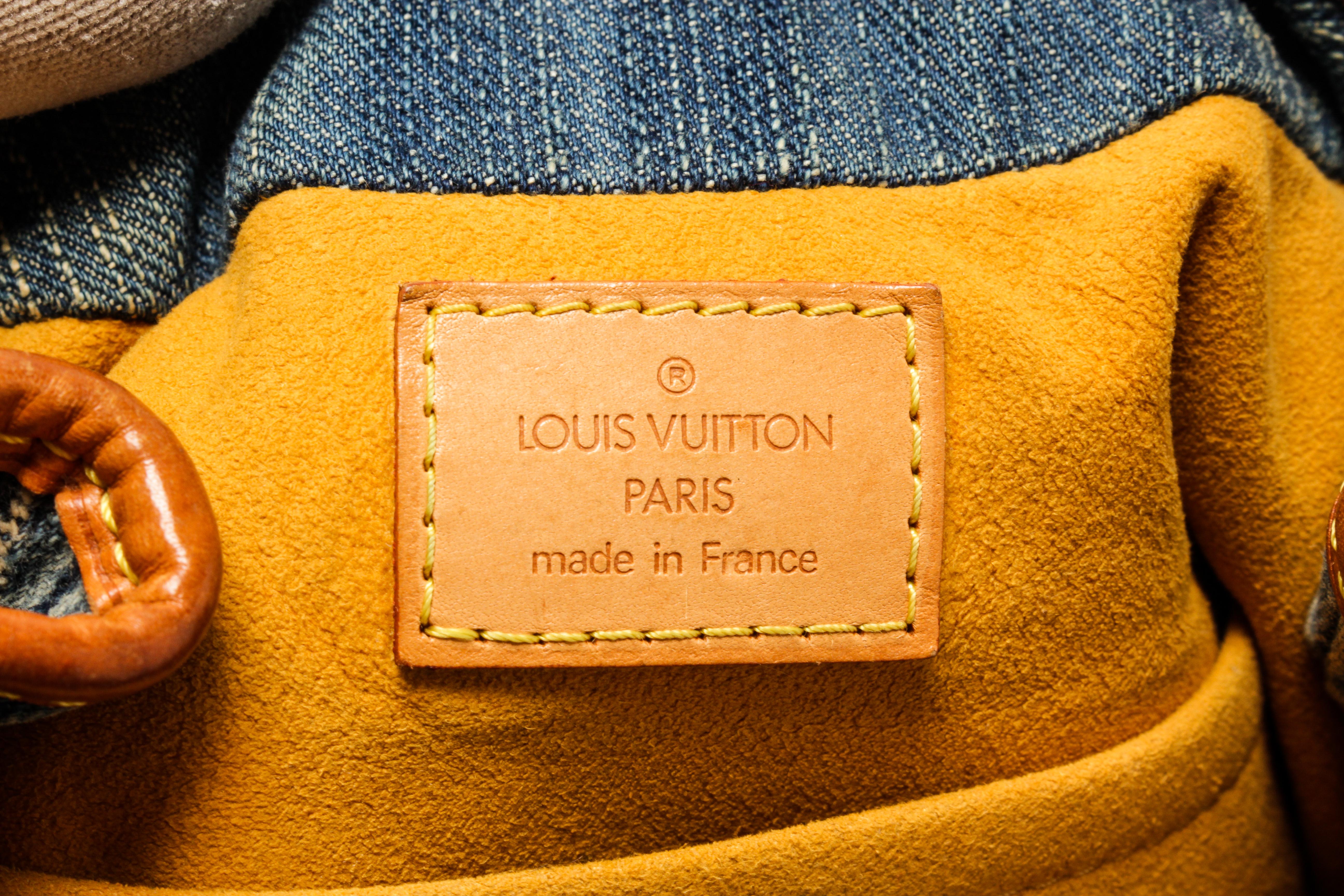 Louis Vuitton Blue Monogram Denim Pleaty Handbag 3