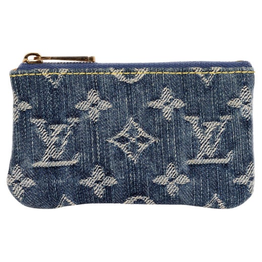 Louis Vuitton Monogram Denim Speedy BB Coin Key Purse For Sale at 1stDibs  louis  vuitton denim key pouch, lv denim wallet, louis vuitton coin purse