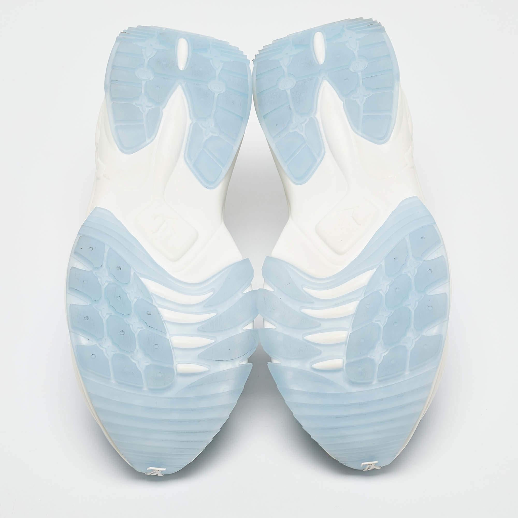 Louis Vuitton Blue Monogram Denim Run 55 Sneakers Size 41 1