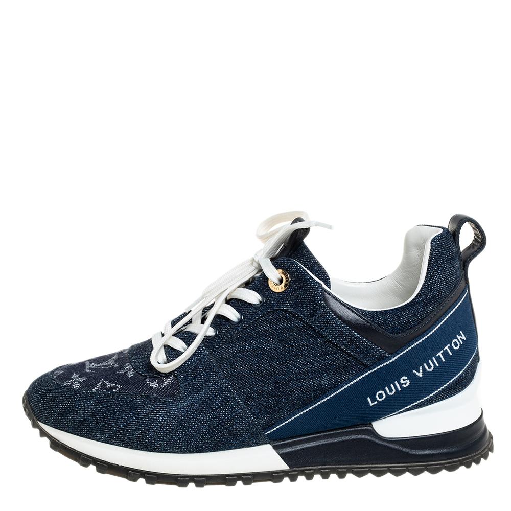 lv denim sneakers