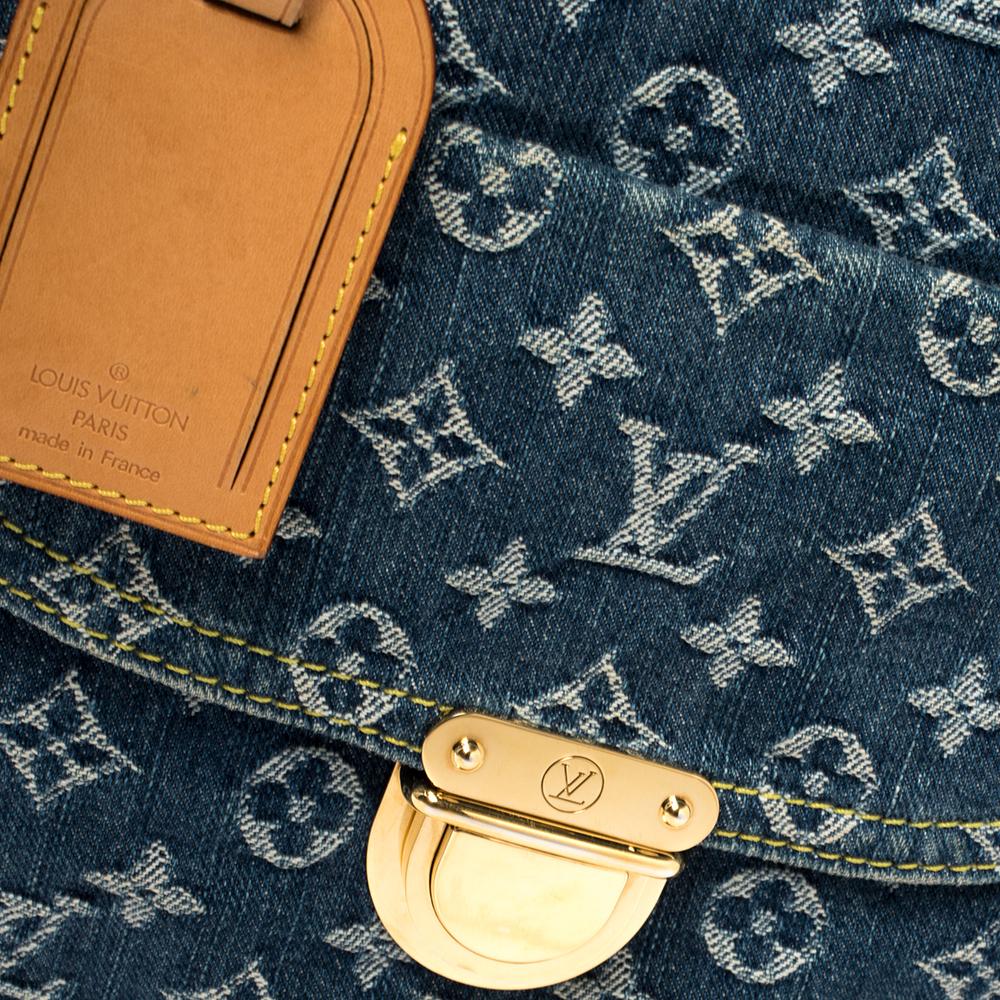 Louis Vuitton Blue Monogram Denim Sac Plat Bag 2