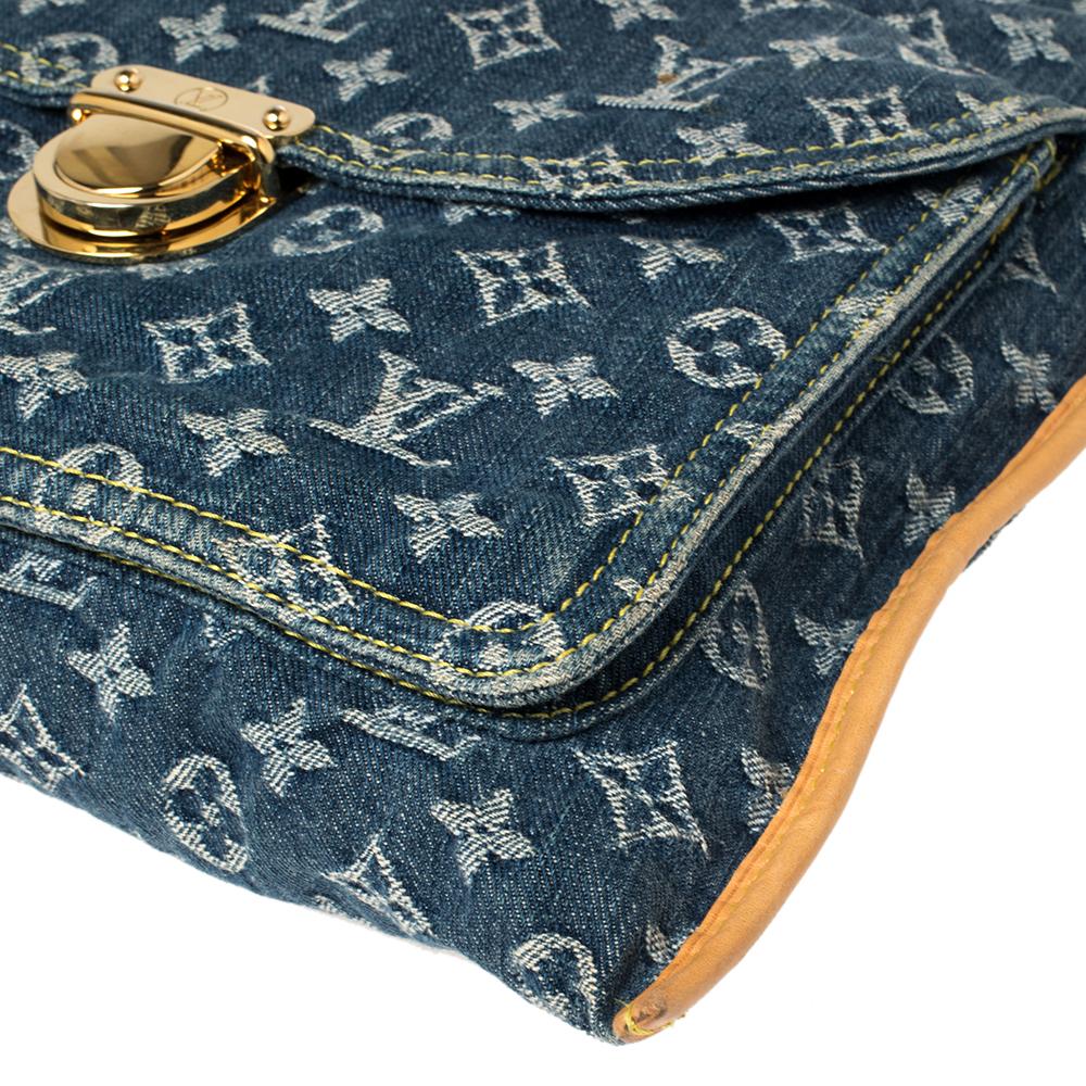 Louis Vuitton Blue Monogram Denim Sac Plat Bag 3