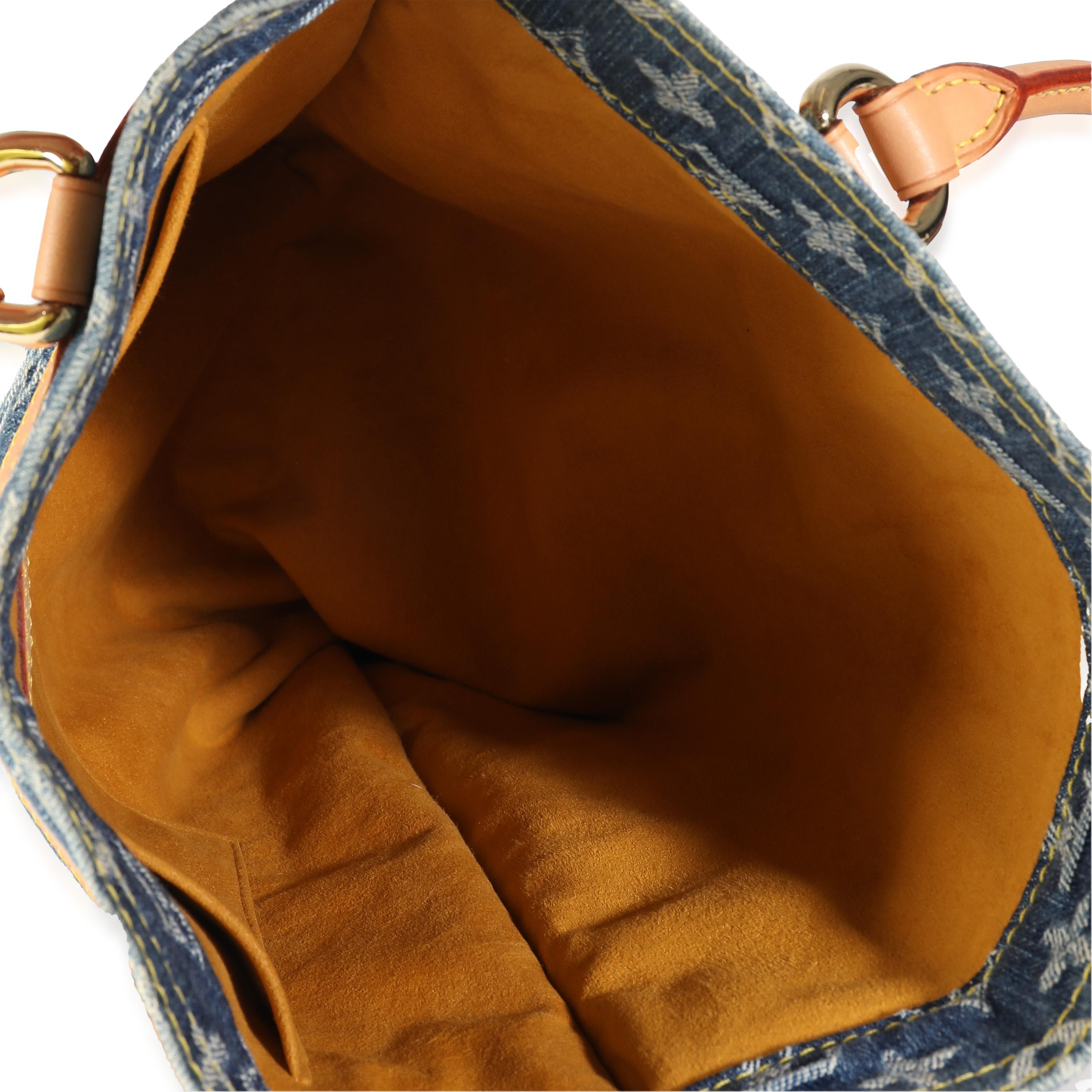 Louis Vuitton Blue Monogram Denim Sac Plat 1