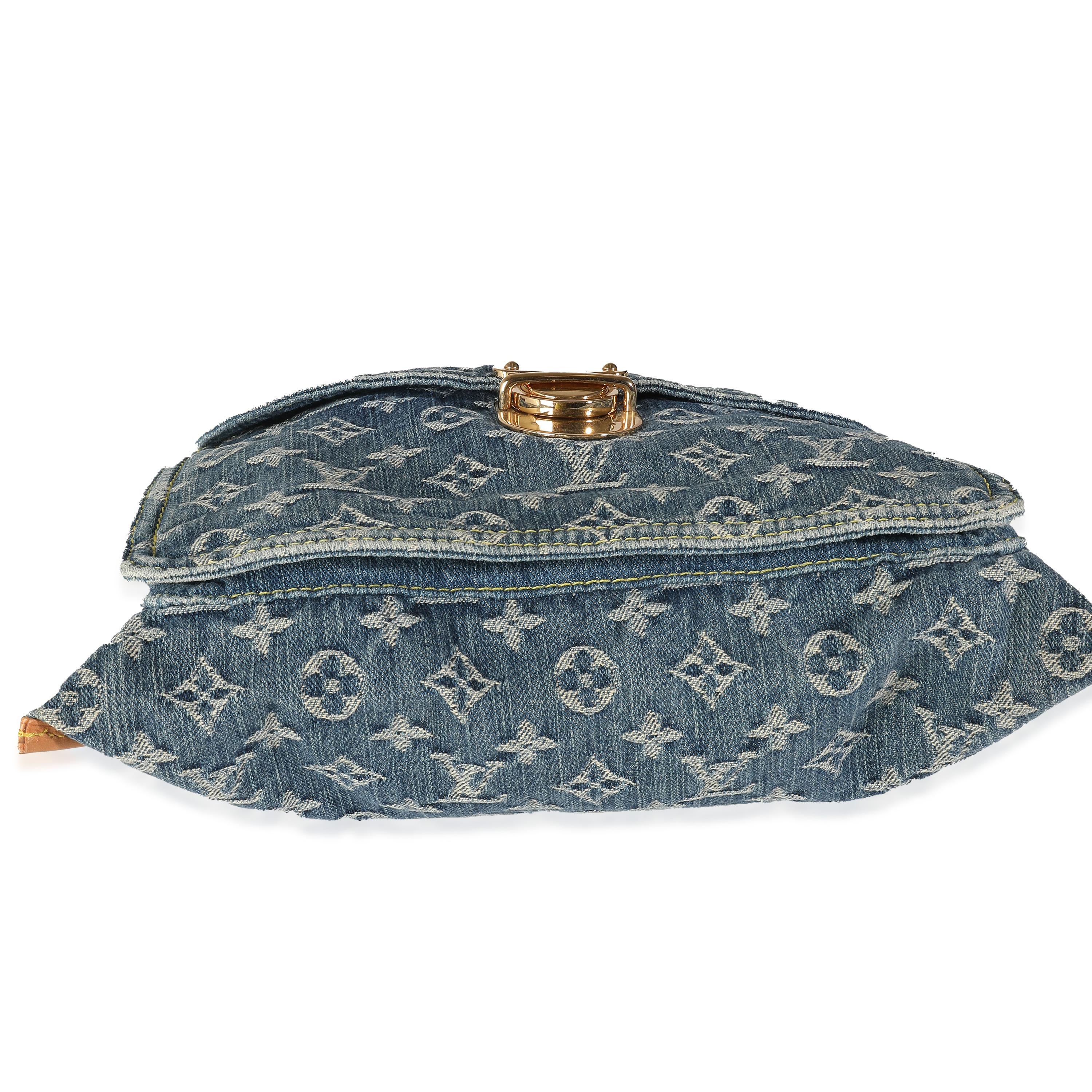 Louis Vuitton Blue Monogram Denim Sac Plat 3