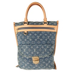 Louis Vuitton Blue Monogram Denim Sac Plat