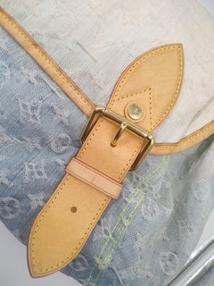 Louis Vuitton Blue Monogram Denim Sunrise Bag Limited Edition 2010