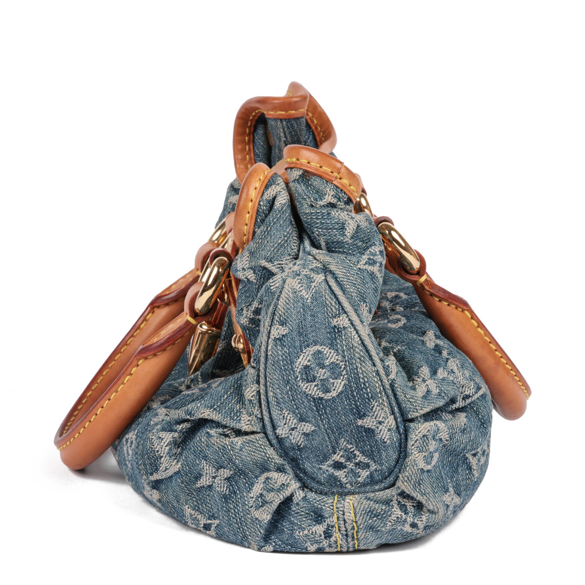 denim pleaty louis vuitton bag