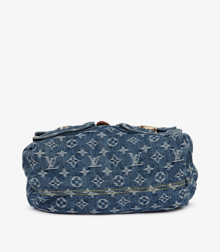 RARE Louis Vuitton Monogram Denim Sac a Dos GM blue jean Backpack