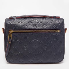 Louis Vuitton Blue Monogram Empriente Leather Pochette Metis Bag