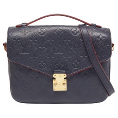 Louis Vuitton Blue Monogram Empriente Leather Pochette Metis Bag