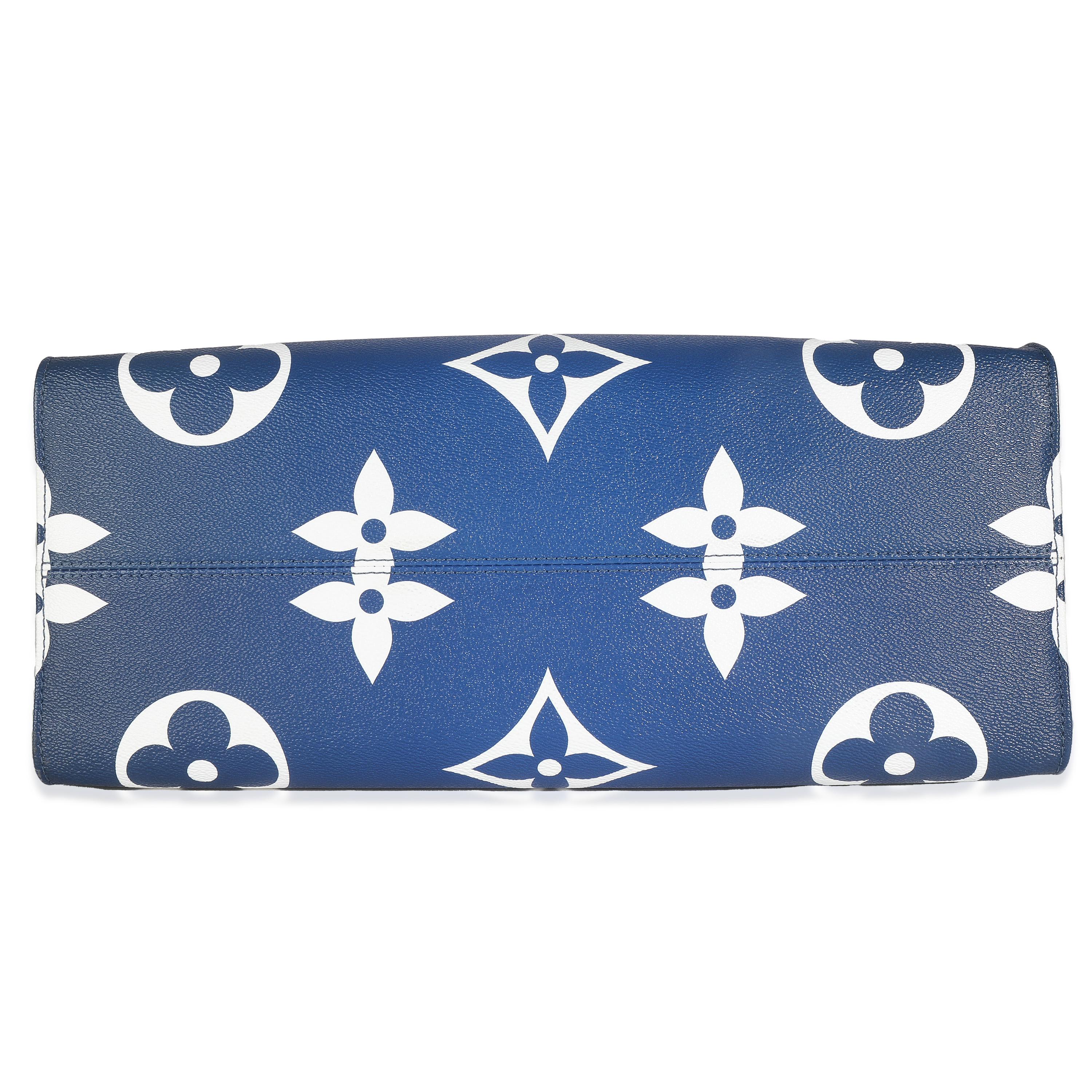 Louis Vuitton Blau Monogram Escale Segeltuch Onthego GM im Angebot 4