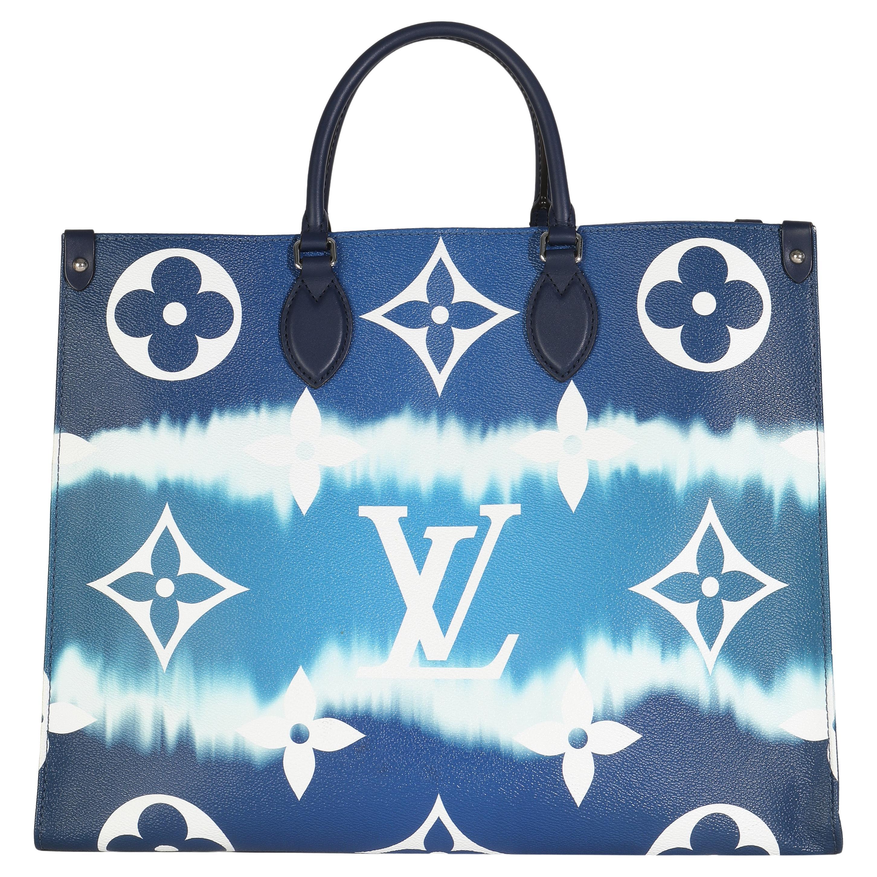 Louis Vuitton Blue Monogram Escale Canvas Onthego GM