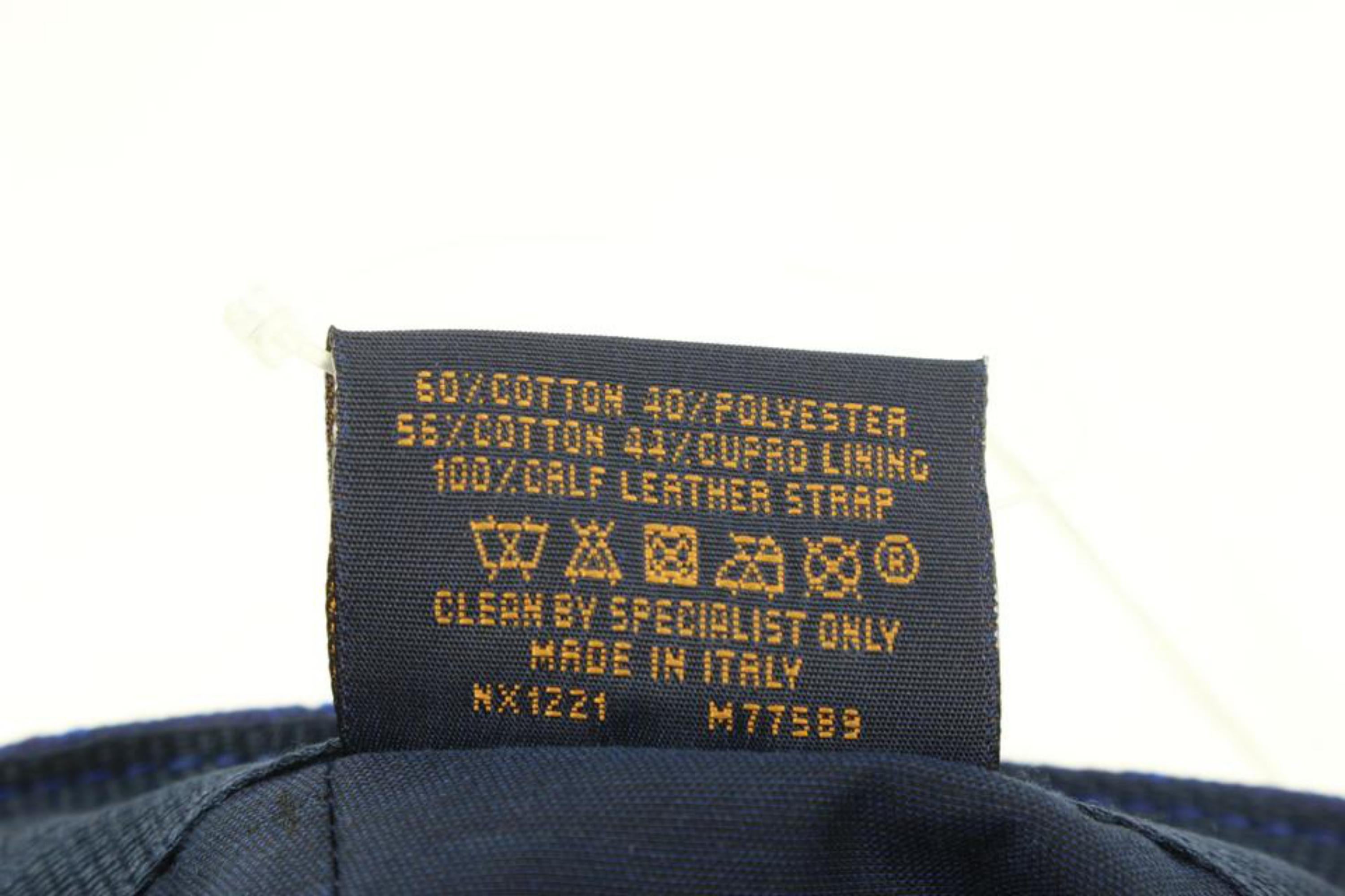 Louis Vuitton Blue Monogram Essential Baseball Cap Ou Pas Hat 68lz418s 1