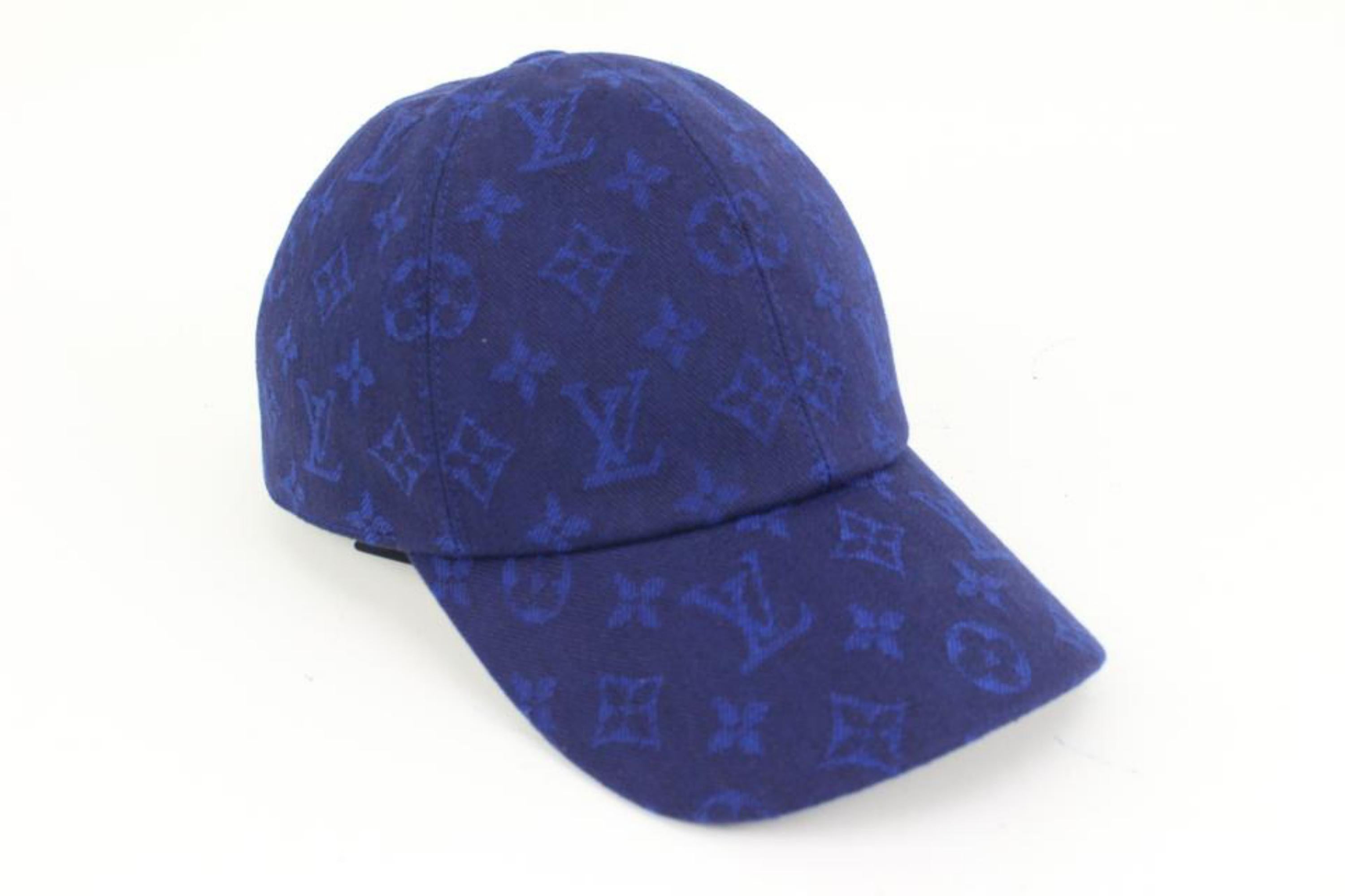 Louis Vuitton Blue Monogram Essential Baseball Cap Ou Pas Hat 68lz418s 2